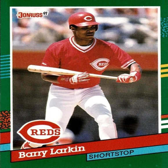 Barry Larkin (Cincinnati Reds) Donruss '91 MLB Series Card - Card Number 471 - Picture 1 of 2